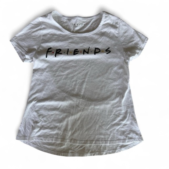 FRIENDS Tops - FRIENDS White Tee with Black Logo